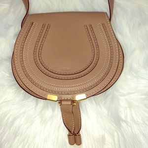 Chloe Mini Marcie Bag in Nut